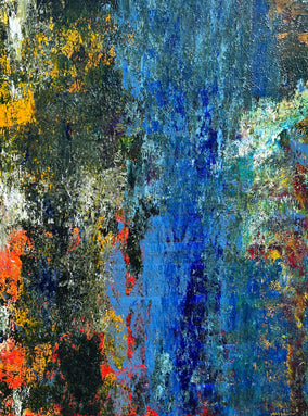 Original art for sale at UGallery.com | Split by Maya Henaff | $3,400 | mixed media artwork | 48' h x 36' w