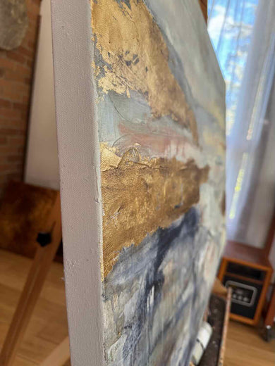 Within the Kármán Line: Echoes in the Bardo by Maya Malioutina |  Side View of Artwork 