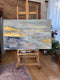 Original art for sale at UGallery.com | Within the Kármán Line: Echoes in the Bardo by Maya Malioutina | $4,925 | acrylic painting | 30' h x 48' w | thumbnail 3