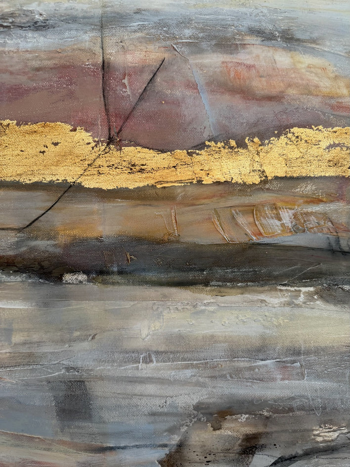 Within the Kármán Line: Edge of Becoming by Maya Malioutina |  Closeup View of Artwork 