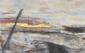 Original art for sale at UGallery.com | Within the Kármán Line: Edge of Becoming by Maya Malioutina | $4,925 | acrylic painting | 30' h x 48' w