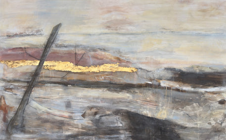 acrylic painting by Maya Malioutina titled Within the Kármán Line: Edge of Becoming
