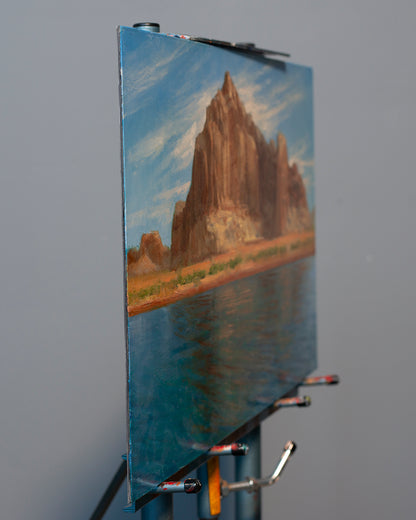 Castle Rock by McGarren Flack |  Side View of Artwork 