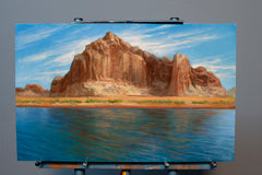 Original art for sale at UGallery.com | Castle Rock by McGarren Flack | $2,500 | oil painting | 15' h x 24' w | thumbnail 3