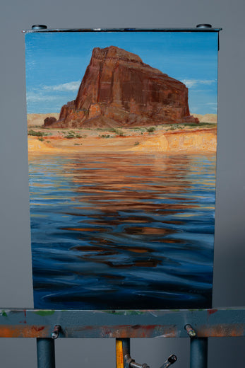 Rockface Reflection by McGarren Flack |  Context View of Artwork 