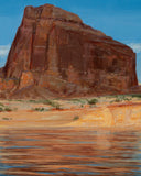 Original art for sale at UGallery.com | Rockface Reflection by McGarren Flack | $1,675 | oil painting | 18' h x 12' w | thumbnail 4