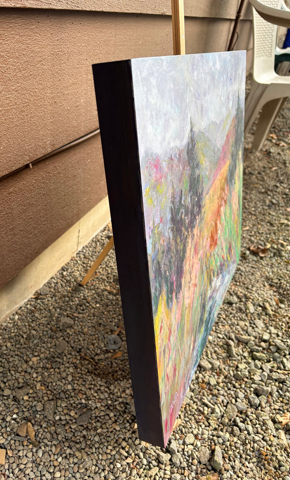 Mists of Spring by Melissa Gannon |  Side View of Artwork 