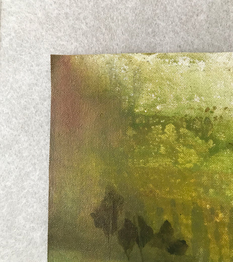 In the Park by Mena Malgavkar |  Side View of Artwork 