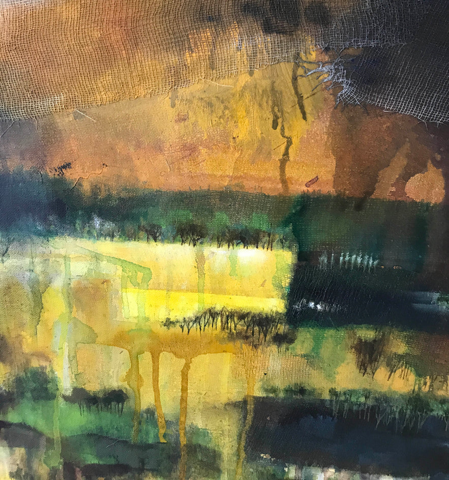 Rocky Mountain by Mena Malgavkar |  Closeup View of Artwork 