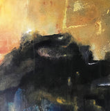 Original art for sale at UGallery.com | Sunrise on Black Mountain by Mena Malgavkar | $475 | mixed media artwork | 25' h x 20' w | thumbnail 4