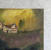 Original art for sale at UGallery.com | Uncle's House by Mena Malgavkar | $350 | mixed media artwork | 11' h x 11' w | thumbnail 2