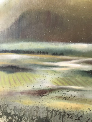 Vineyard Dawn by Mena Malgavkar |   Closeup View of Artwork 