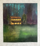 Original art for sale at UGallery.com | Yellow Farm by Mena Malgavkar | $350 | acrylic painting | 11' h x 9.5' w | thumbnail 3