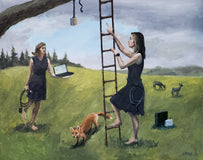 Original art for sale at UGallery.com | Installation by Michael Wedge | $500 | oil painting | 16' h x 20' w | thumbnail 1