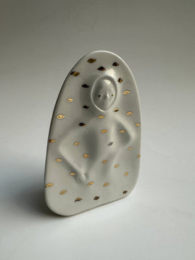 Original art for sale at UGallery.com | Hidden Seed by Mika Burt | $350 | ceramic artwork | 5.1' h x 3.14' w