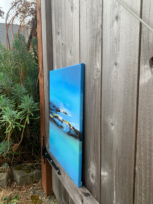 Breaking Waves by Mikhail Zuyeu |  Side View of Artwork 