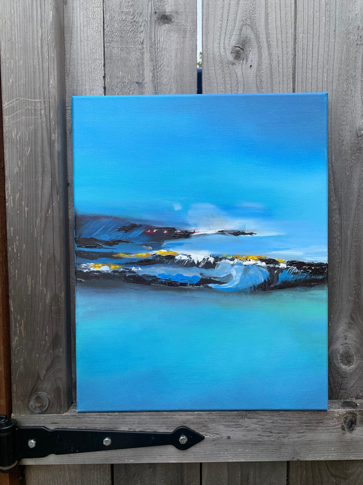 Breaking Waves by Mikhail Zuyeu |  Context View of Artwork 
