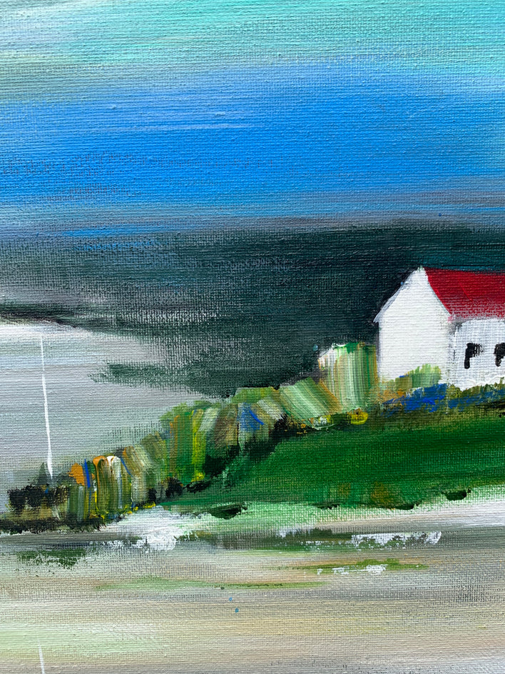 Shoreline Calm by Mikhail Zuyeu |  Closeup View of Artwork 