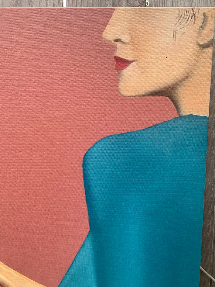 The Gift of the Apple by Mikhail Zuyeu |  Closeup View of Artwork 