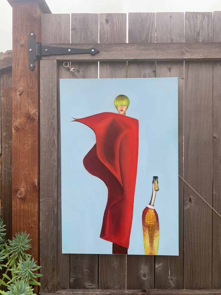 The Red Veil by Mikhail Zuyeu |  Context View of Artwork 