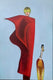 Original art for sale at UGallery.com | The Red Veil by Mikhail Zuyeu | $1,200 | oil painting | 36' h x 24' w | thumbnail 1
