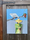 Original art for sale at UGallery.com | The Whispering Goose by Mikhail Zuyeu | $800 | oil painting | 24' h x 20' w | thumbnail 3