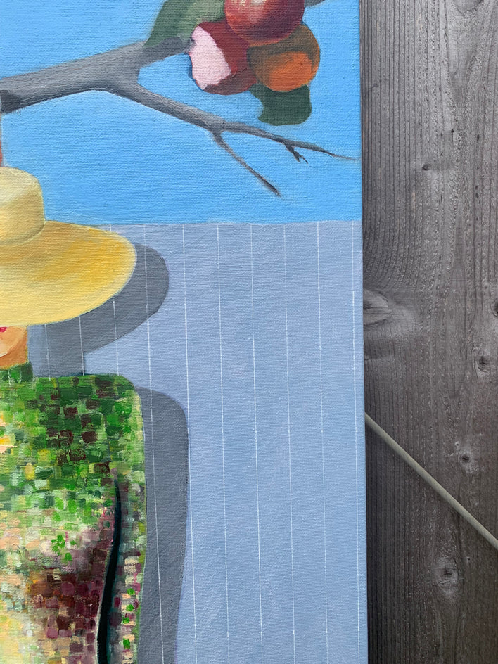 The Whispering Goose by Mikhail Zuyeu |  Closeup View of Artwork 