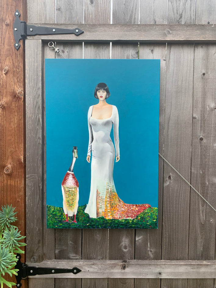 The White Gown by Mikhail Zuyeu |  Context View of Artwork 