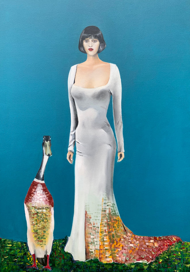 The White Gown by Mikhail Zuyeu |  Artwork Main Image 