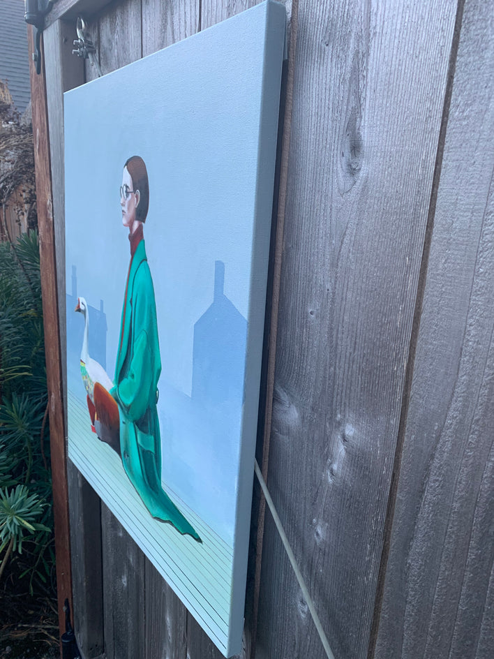 Veil of Signals by Mikhail Zuyeu |  Side View of Artwork 