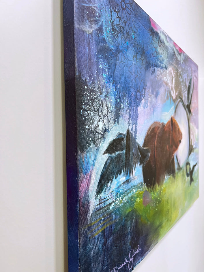 Portal to the Unknown by Miranda Gamel |  Side View of Artwork 