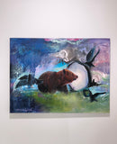 Original art for sale at UGallery.com | Portal to the Unknown by Miranda Gamel | $1,600 | mixed media artwork | 18' h x 24' w | thumbnail 3