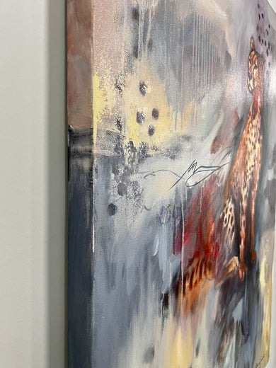 A New Flame by Miranda Gamel |  Side View of Artwork 