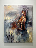 Original art for sale at UGallery.com | A New Flame by Miranda Gamel | $4,575 | oil painting | 40' h x 30' w | thumbnail 3