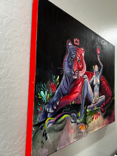 Entering Eternity by Miranda Gamel |  Side View of Artwork 