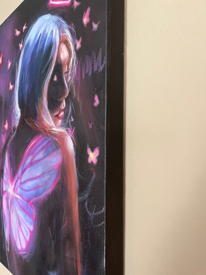 Her Transformation by Miranda Gamel |  Side View of Artwork 