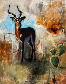 oil painting by Miranda Gamel titled Into the Desert