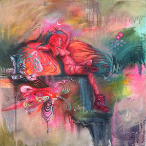 oil painting by Miranda Gamel titled These Boots