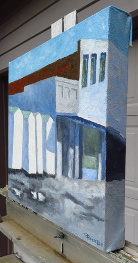 After the Rain by Mitchell Freifeld |  Side View of Artwork 