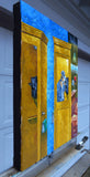 Original art for sale at UGallery.com | Can a Phone Call Change Your Life? by Mitchell Freifeld | $550 | oil painting | 20' h x 15' w | thumbnail 2