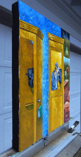 Can a Phone Call Change Your Life? by Mitchell Freifeld |  Side View of Artwork 