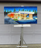 Original art for sale at UGallery.com | Carolina Pines by Mitchell Freifeld | $1,375 | oil painting | 21' h x 40' w | thumbnail 3