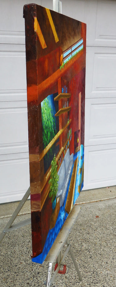 Crystal Ball by Mitchell Freifeld |  Side View of Artwork 