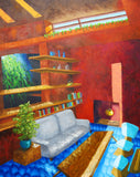 Original art for sale at UGallery.com | Crystal Ball by Mitchell Freifeld | $1,150 | oil painting | 37' h x 30' w | thumbnail 1