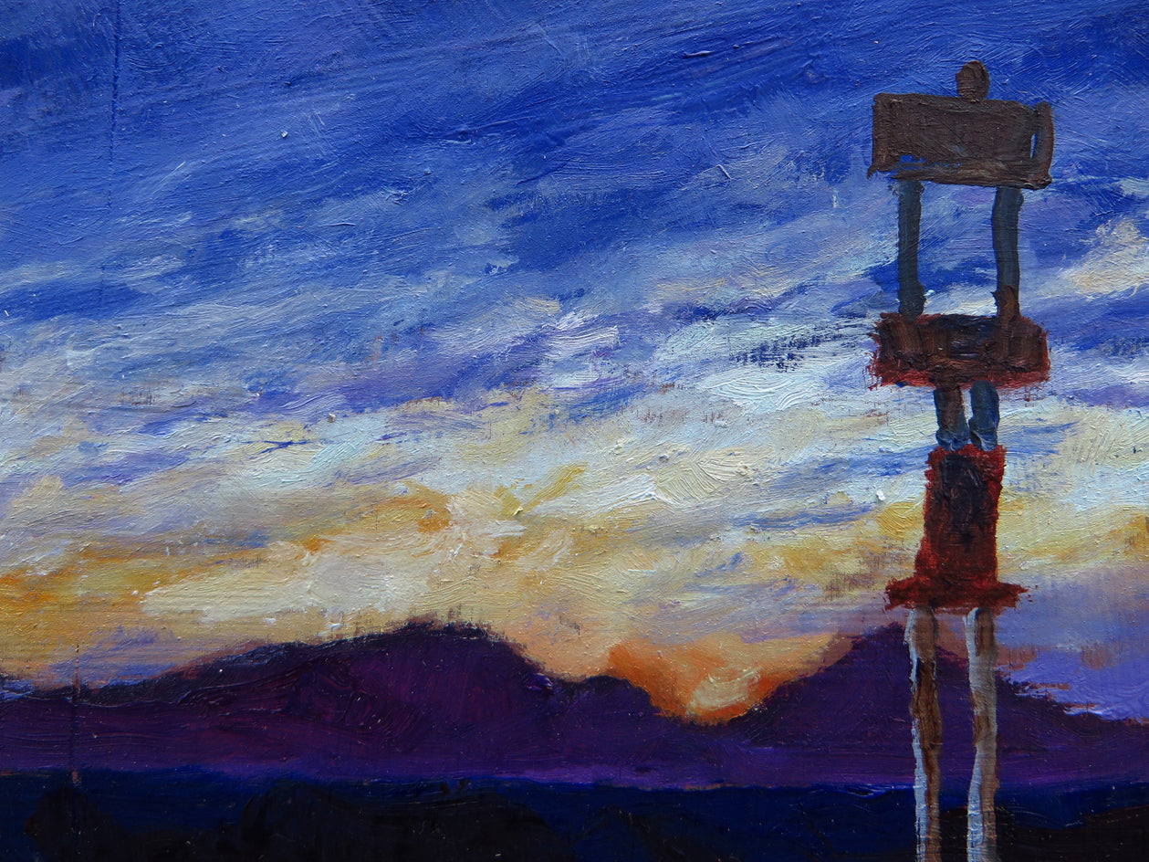 Day Break on the Land by Mitchell Freifeld |  Closeup View of Artwork 