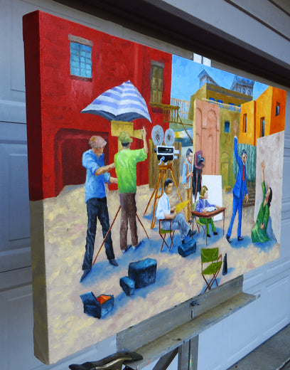 Directing the Supplication by Mitchell Freifeld |  Side View of Artwork 