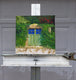 Original art for sale at UGallery.com | Green Garage Doors by Mitchell Freifeld | $450 | oil painting | 12' h x 12' w | thumbnail 3
