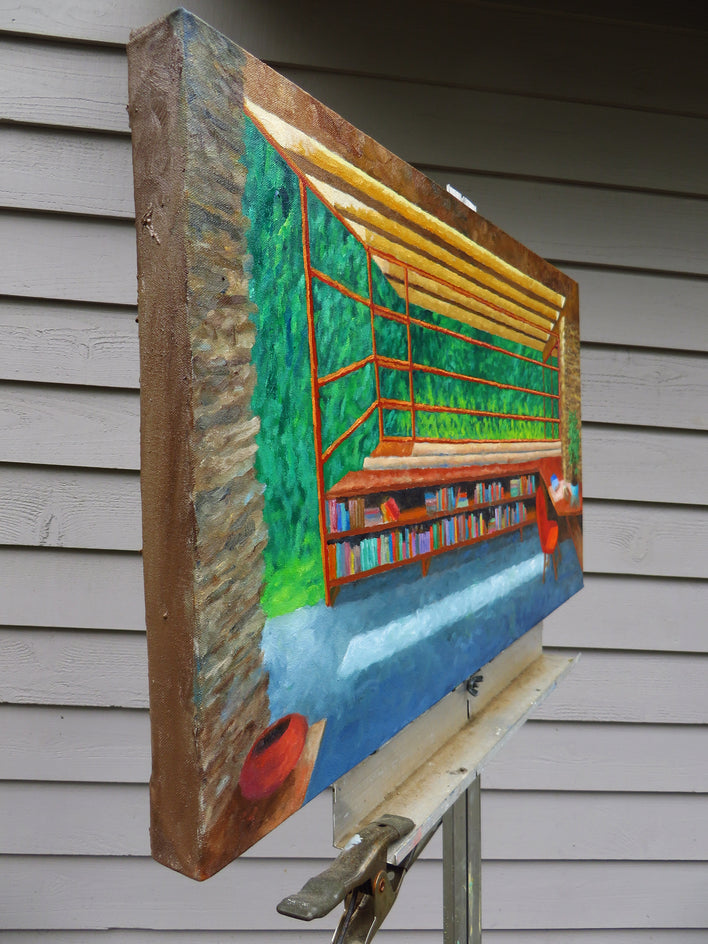 Horizontality by Mitchell Freifeld |  Side View of Artwork 