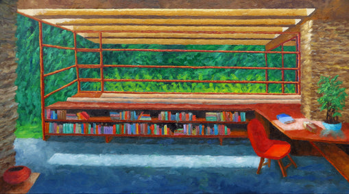 oil painting by Mitchell Freifeld titled Horizontality