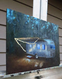 Original art for sale at UGallery.com | In the Woods by Mitchell Freifeld | $250 | oil painting | 7.75' h x 10' w | thumbnail 2
